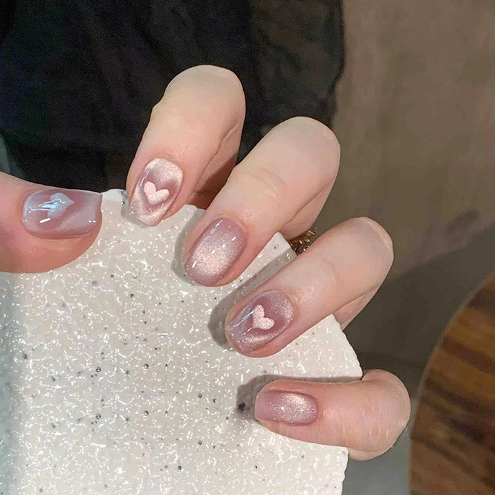 Herz-verzierte Gradient-Nagelkunst-Kit Karnz