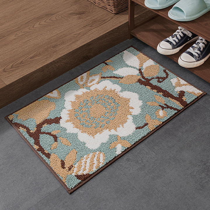 Florales Design Bereich Teppich