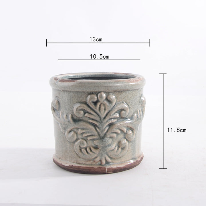 Eleganter Keramik Blumentopf Karnz