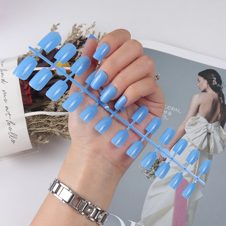 Natürliche glänzende Press-On-Nagelspitzen Karnz