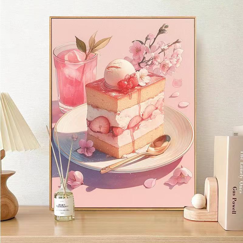Gourmet Dessert-Themen Leinwand Wandkunst Karnz
