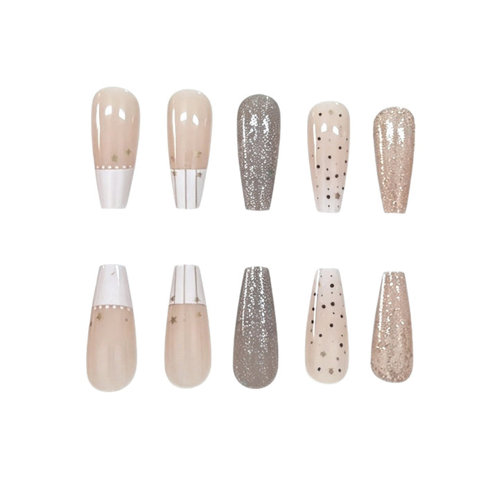 Elegante Sternen-Nagelkunst Karnz