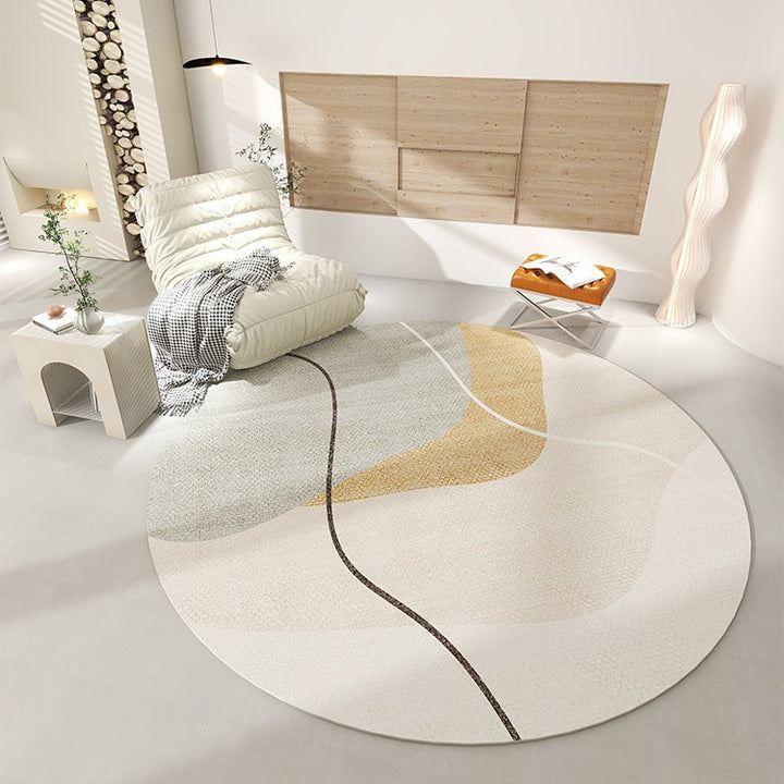 Modern geometrischer kreisförmiger Teppich für das Zuhause