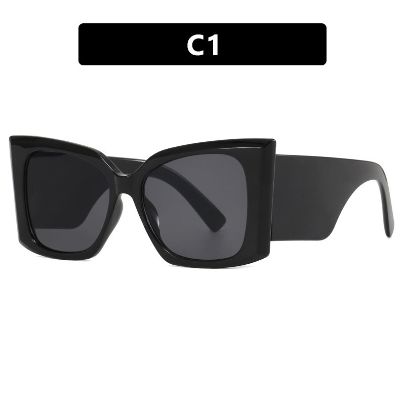 Damen oversized Sonnenbrille mit stylishem Katzenaugen-Rahmen Karnz