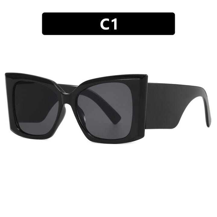 Damen oversized Sonnenbrille mit stylishem Katzenaugen-Rahmen Karnz