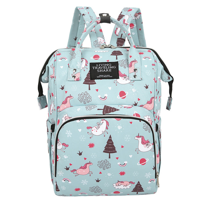 Vielseitiger Blattdruck Reise-Rucksack Karnz