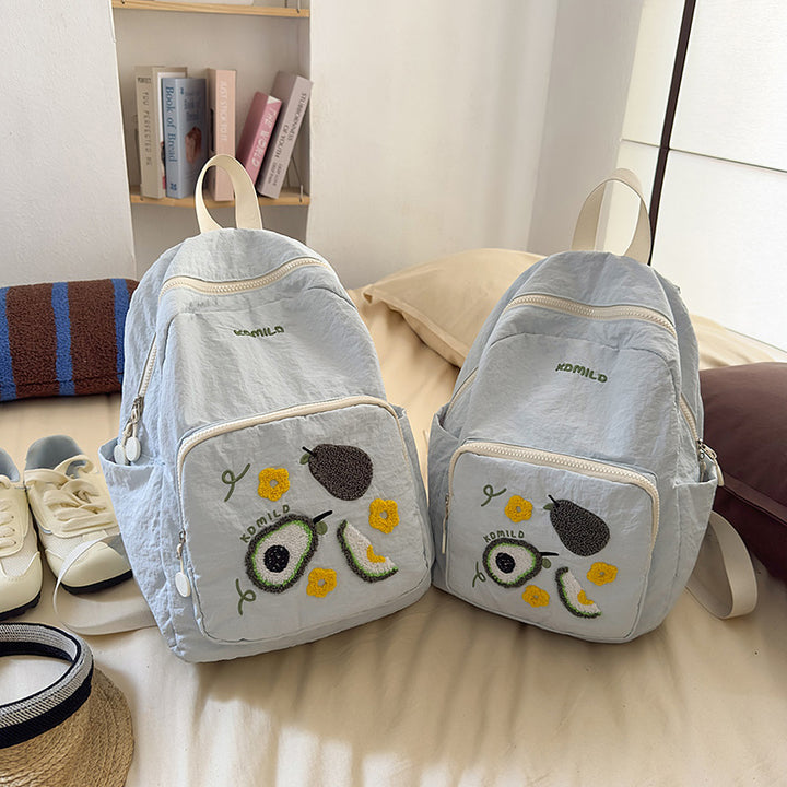 Stilvoller bestickter Obst-Themen-Rucksack Karnz