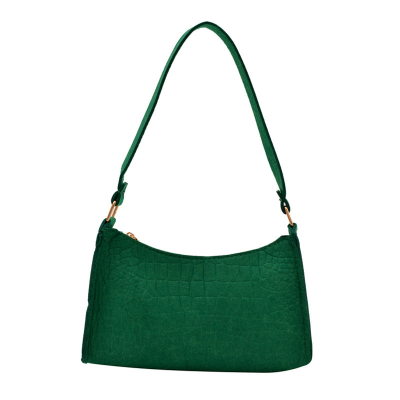 WoCrocodile Texturiertes Mini Schulterhandtasche Karnz