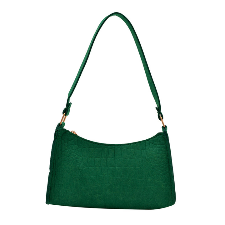 WoCrocodile Texturiertes Mini Schulterhandtasche Karnz