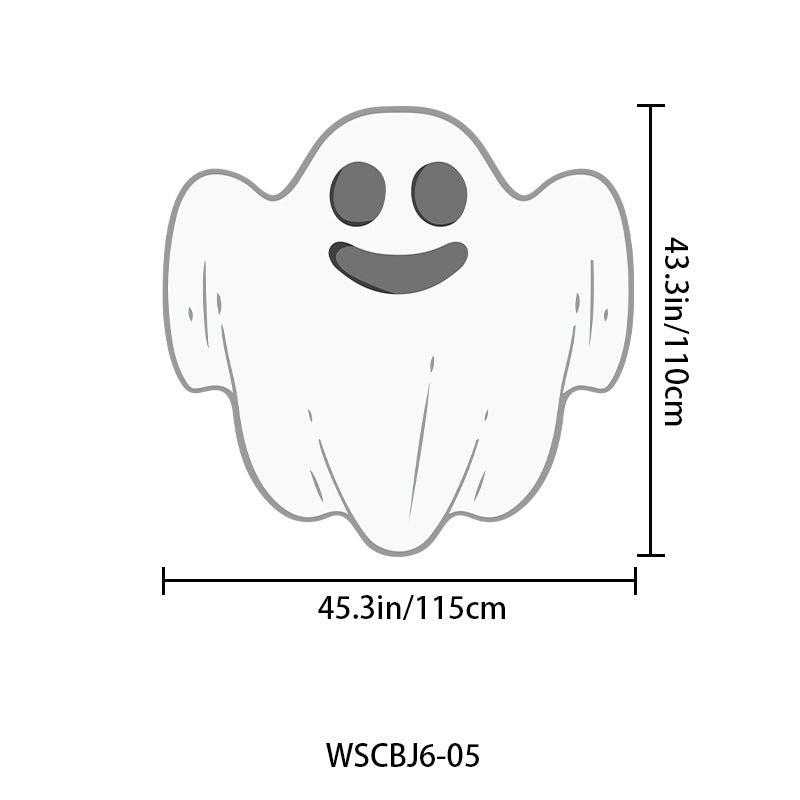 Großer Halloween Wandsticker Vinyl mit tanzenden Skeletten und ablösbarem Selbstklebefilm