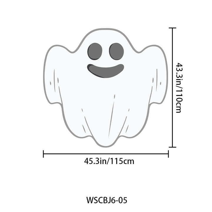 Großer Halloween Wandsticker Vinyl mit tanzenden Skeletten und ablösbarem Selbstklebefilm