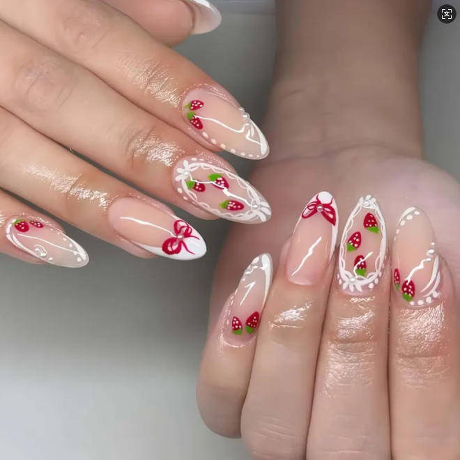 Dekorative Nagelkunst