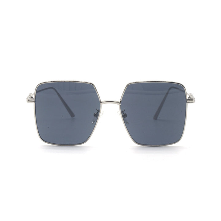 Stylische quadratische Sonnenbrille mit dekorativer Kette Karnz