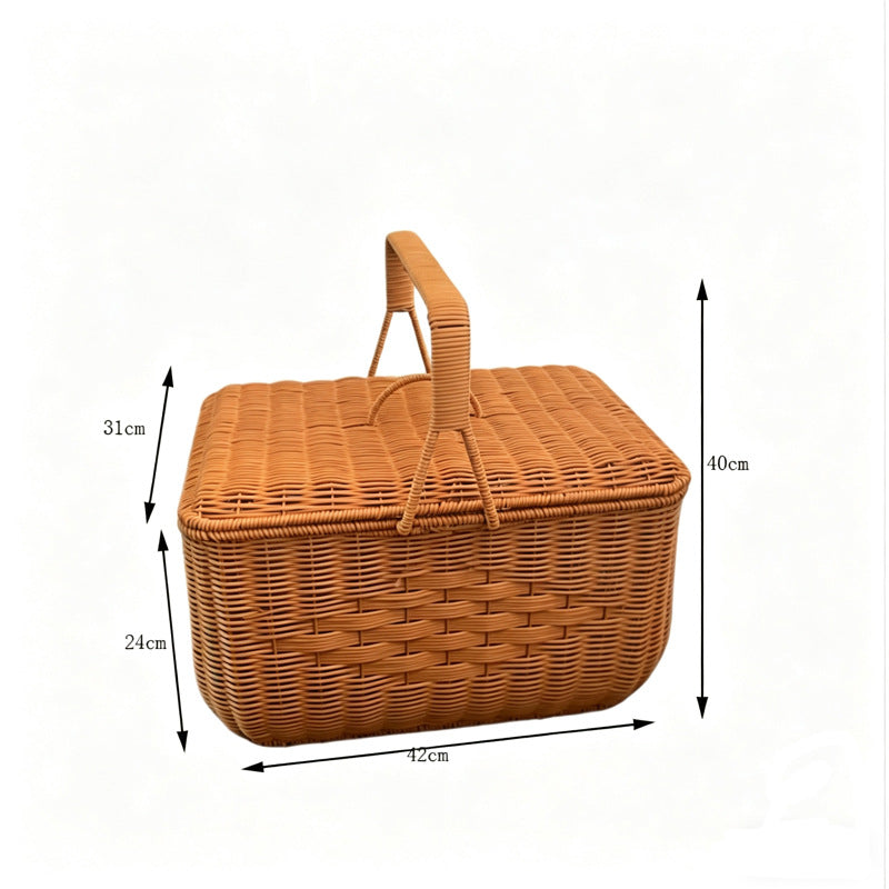 Eleganter Geflochtener Picknickkorb Karnz