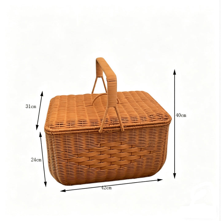 Eleganter Geflochtener Picknickkorb Karnz
