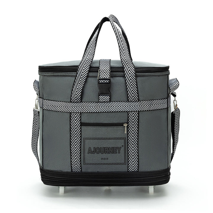 Stylische isolierte Kühltasche für Reisen