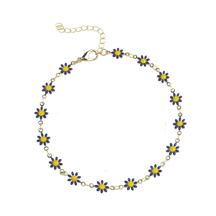 Buntes Floral Kettenarmband Karnz