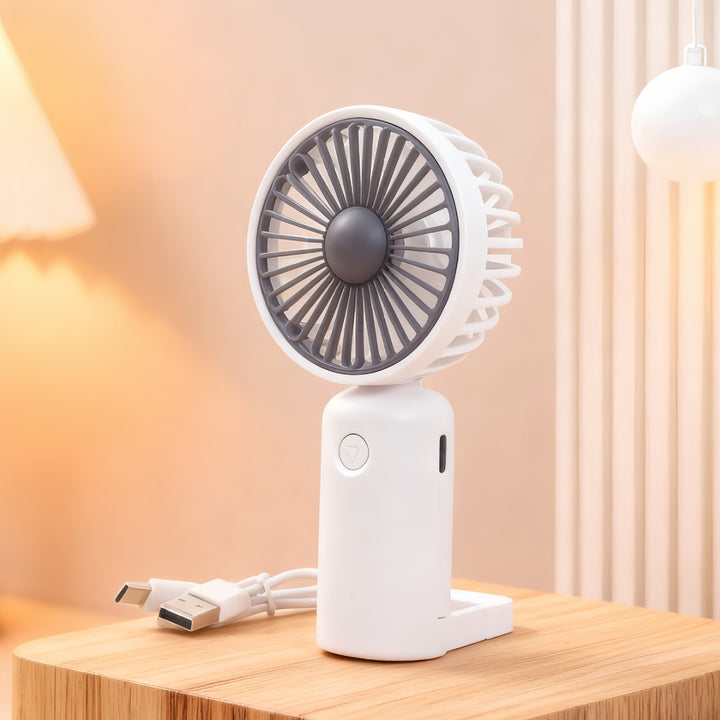 Damen Tragbarer Tischventilator mit mehrfacher Geschwindigkeitsregelung und USB-Anschluss Karnz