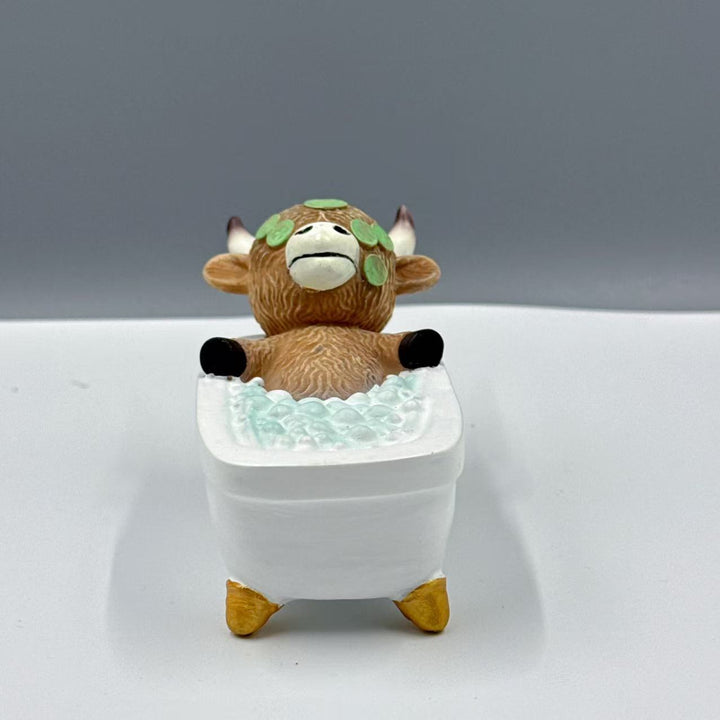 Entenfigur im stylischen Entspannungsbad Karnz