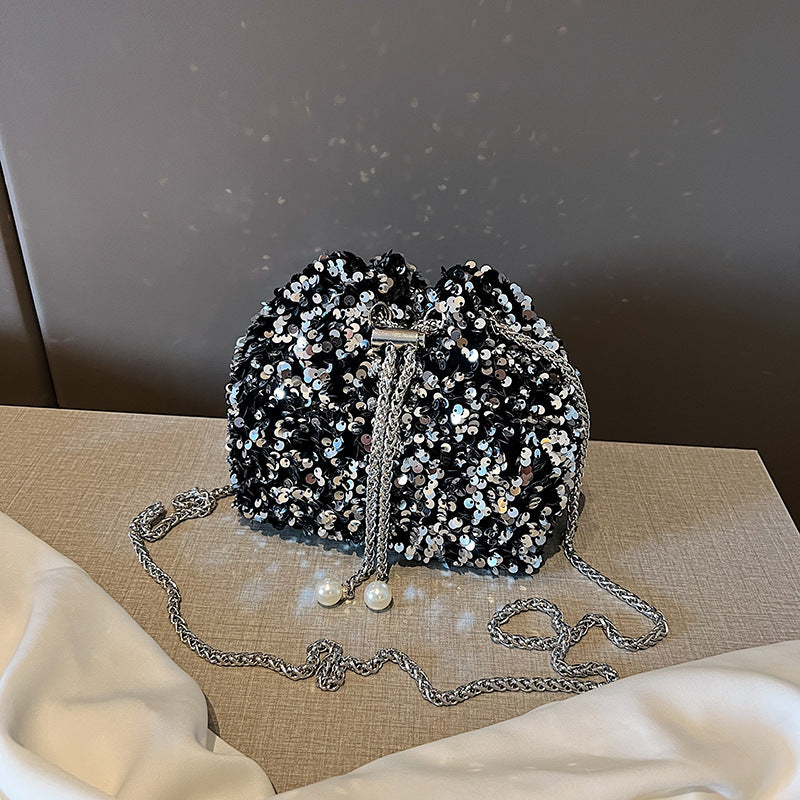 Pailletten Mini Abendtasche