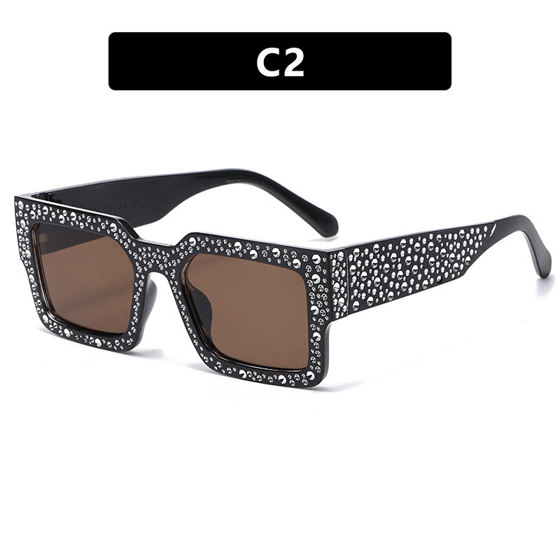 Damen extravagante Sonnenbrille mit funkelndem Akzent Karnz