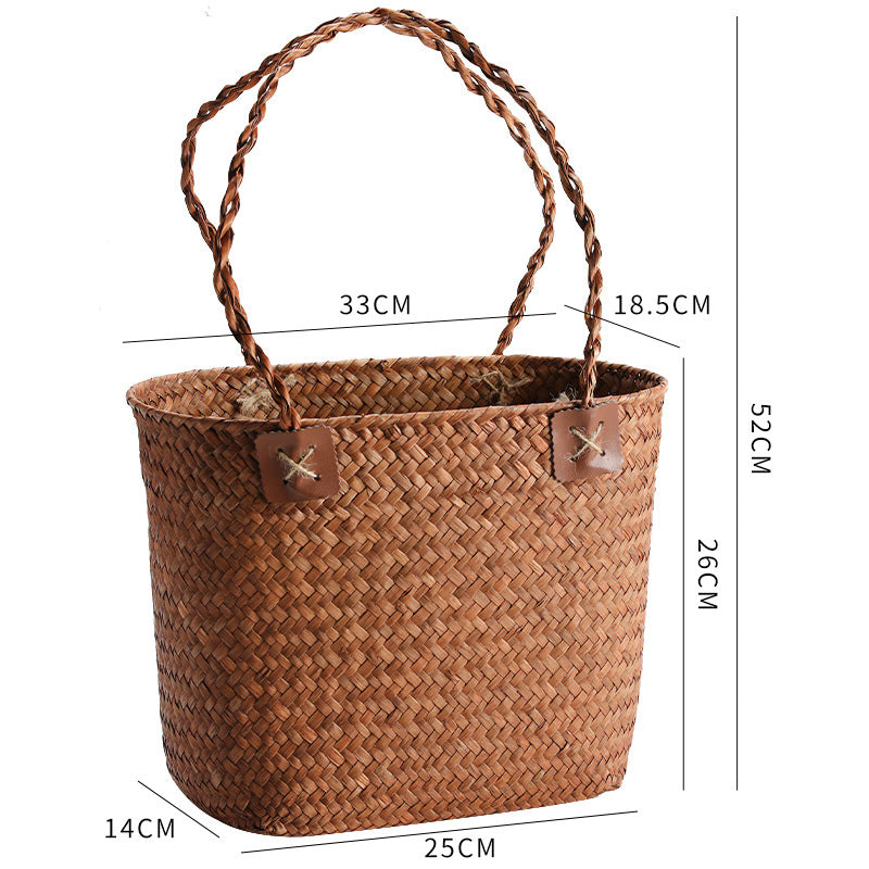 Damen Strapazierfähige Basttasche Karnz