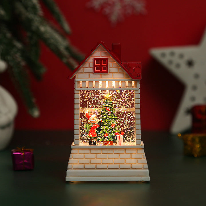 Beleuchtetes Weihnachtsdorf mit beweglichen Figuren Karnz