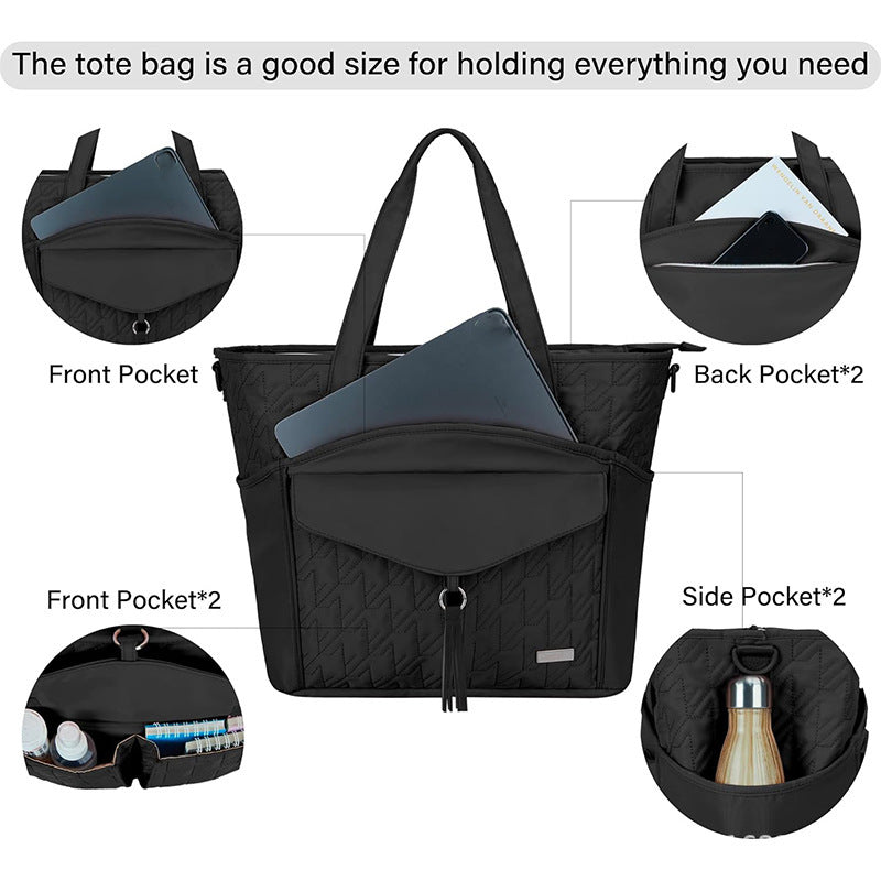 Praktische Handtasche mit Mehreren Fächern Karnz