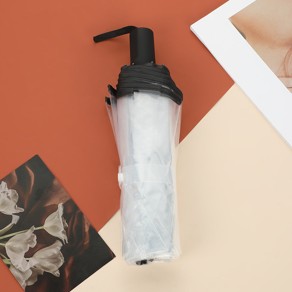 Unisex Automatischer Transparent-Regenschirm Karnz