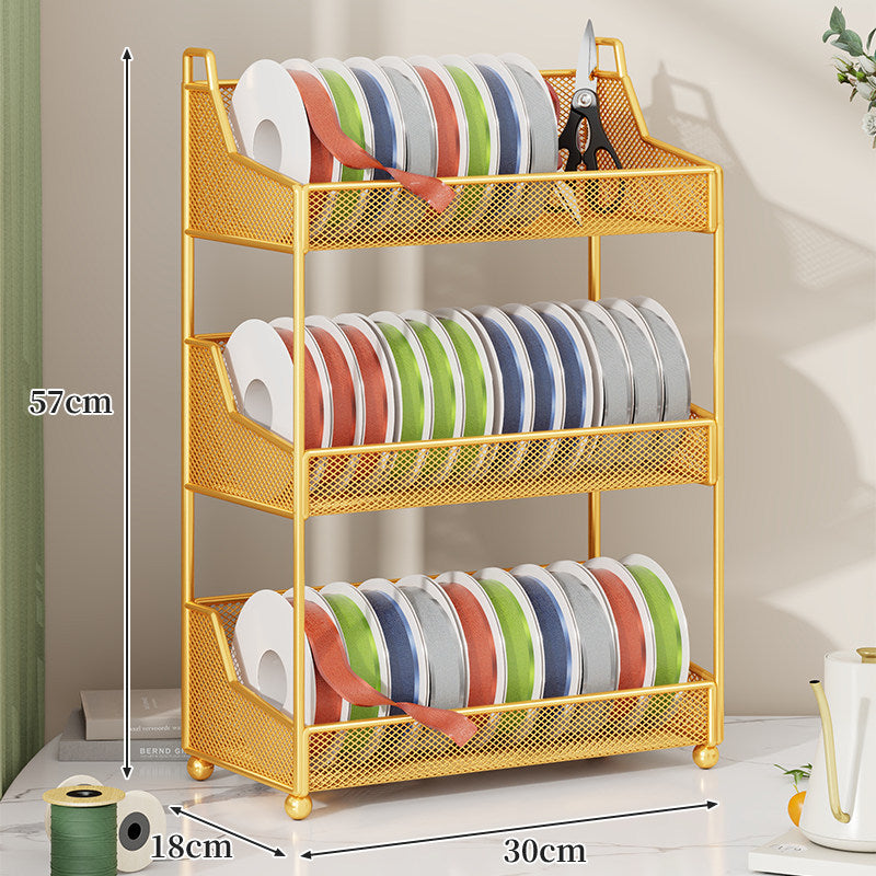 Bandrolle und Bastelbedarf Netz Organizer Regal