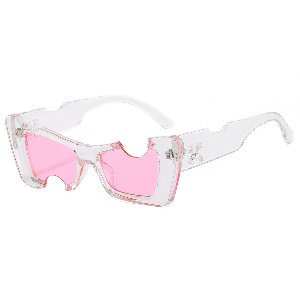 Damen futuristische Designer-Sonnenbrille Karnz