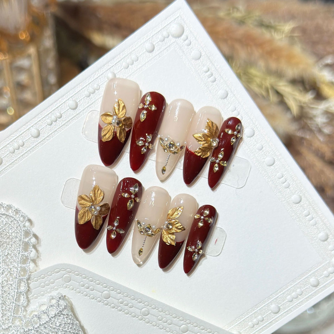 Glamourös Dekorative Stiletto Nagel Kunst Set Karnz
