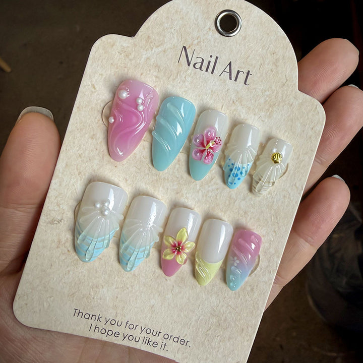 Künstlerisches Press-On Nagelset Karnz 1787294358