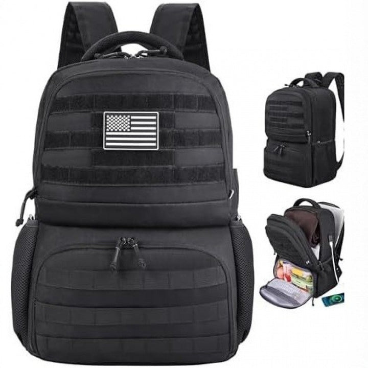 Multifunktionaler Rucksack mit Mehreren Fächern und Befestigungsmöglichkeiten Karnz