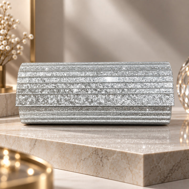Glamouröser Glitter Twist Clutch