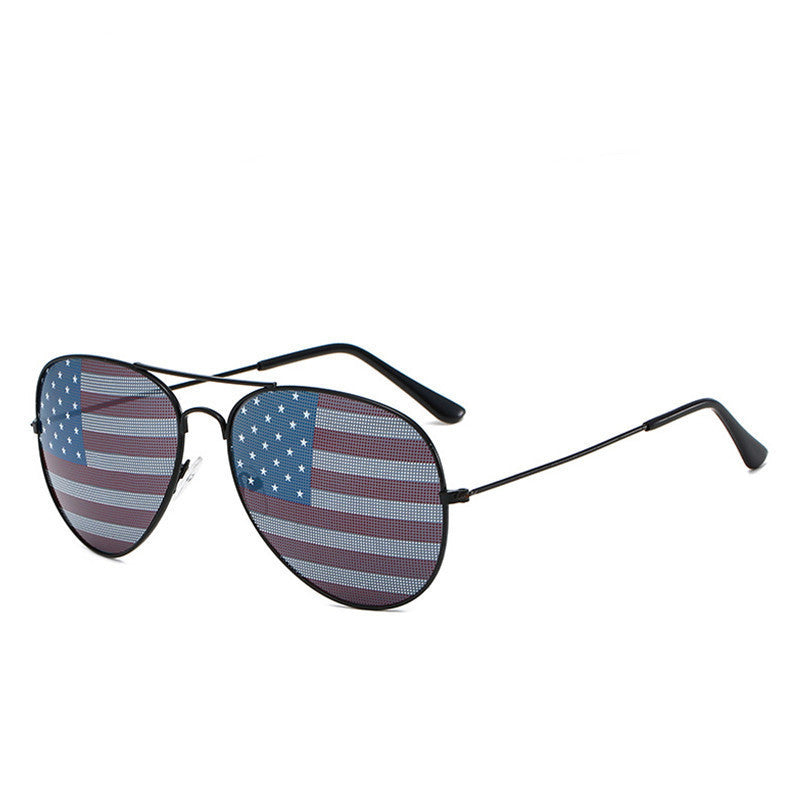 Patriotische Flagge Aviator-Sonnenbrille Karnz