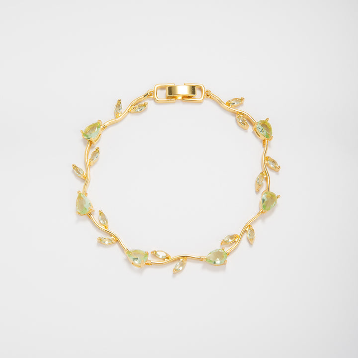 Elegante florale Design-Aussage-Armband Karnz