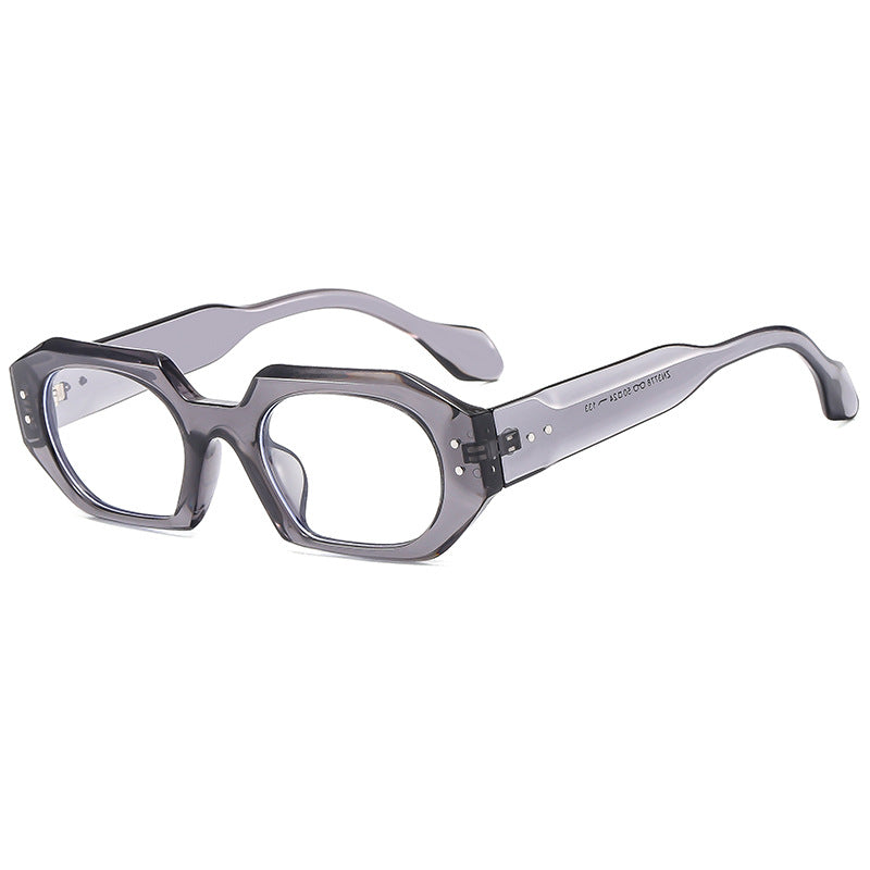 Damen modische Sonnenbrille im markanten, achtseitigen Design Karnz