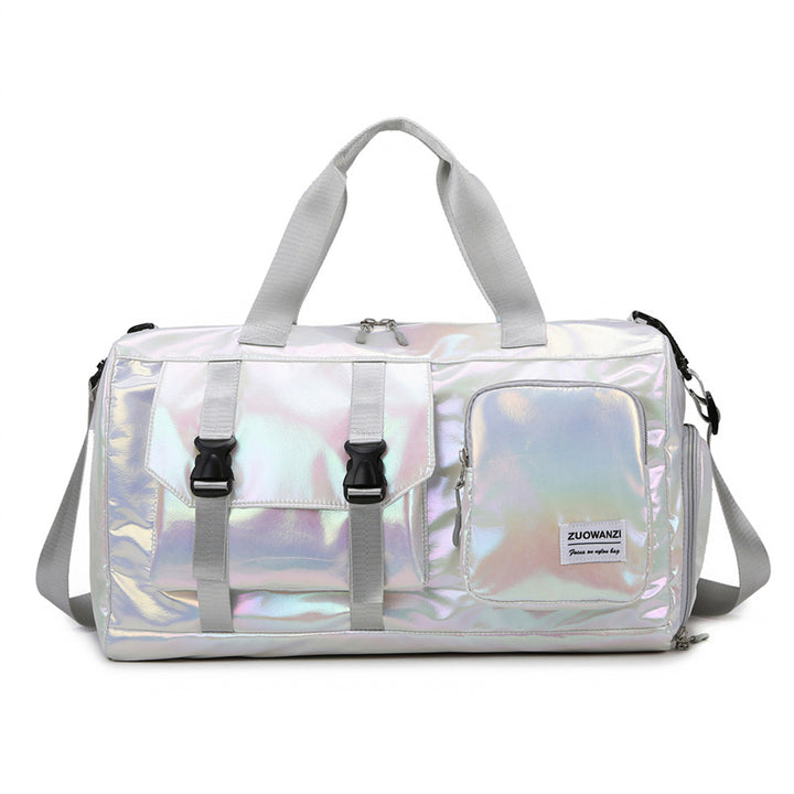 Iridescent Multi-Pocket Sport Duffel Bag Karnz