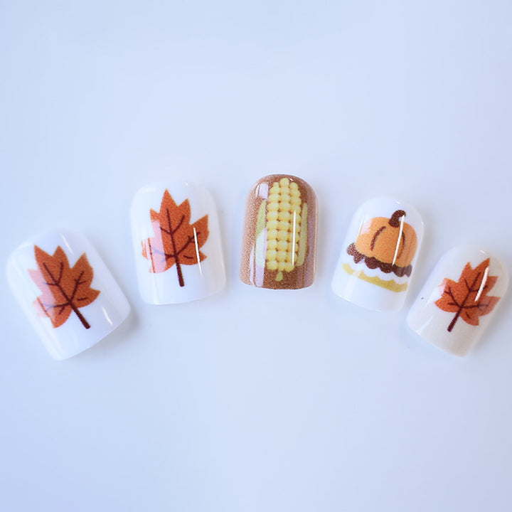 Herbst-inspiriertes Nagelkunst-Set Karnz