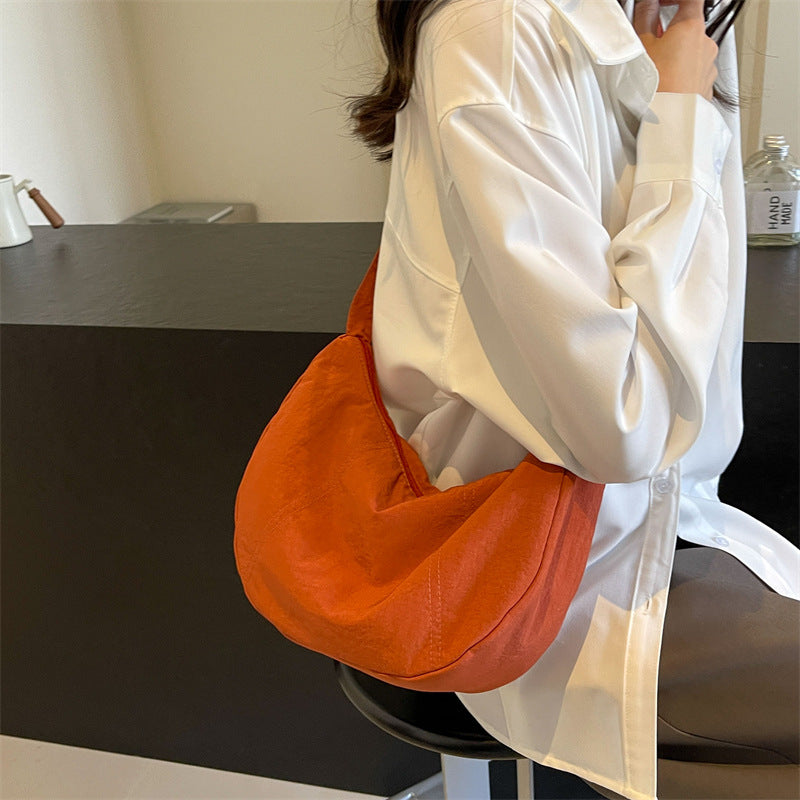 Weiches Stoff Hobo Schultertasche