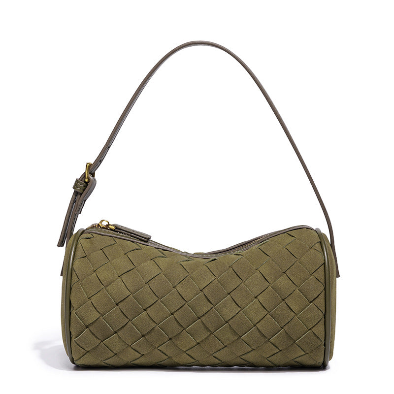 Geflochtene Wildleder-Handtasche Karnz