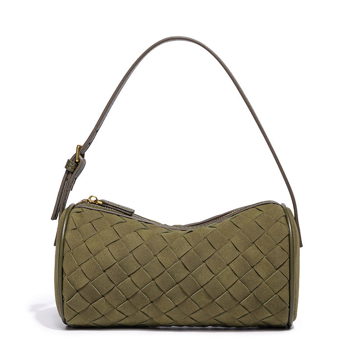 Geflochtene Wildleder-Handtasche Karnz