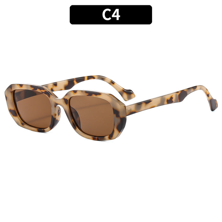 Schicke rechteckige Sonnenbrille