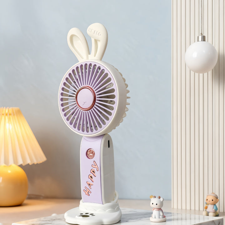Damen Tragbarer USB Handventilator mit süßem Bärenmotiv Karnz