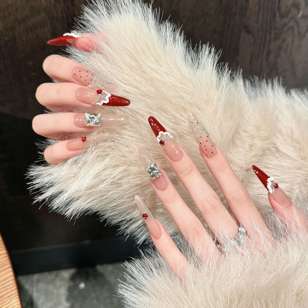 Künstlerisches Elegantes Press-On Nagelset