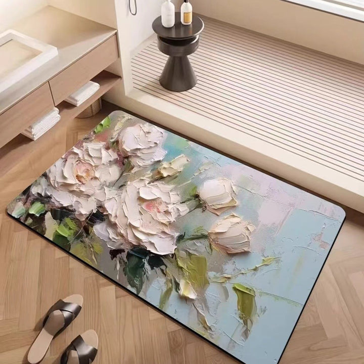 Luxuriöse strukturiertes Blumenteppich Karnz