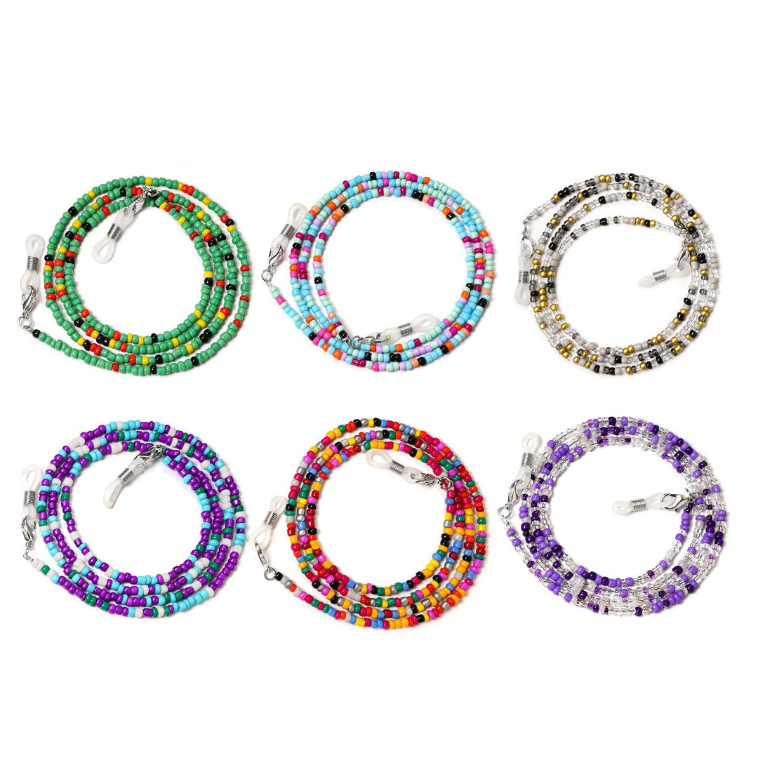 Bunte Artisan Perlen Brillen Kette Karnz