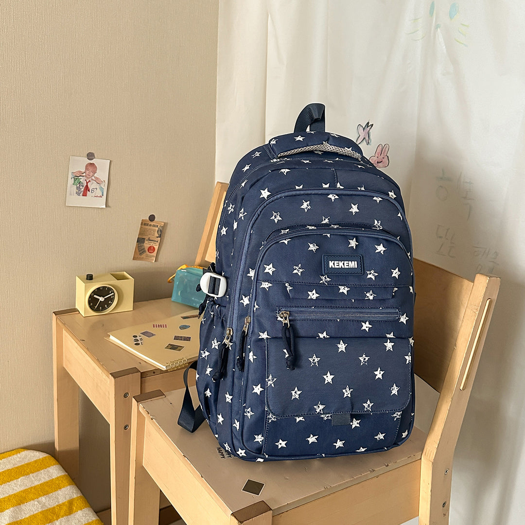 Stylische Stern- bedruckte Schulrucksack Karnz
