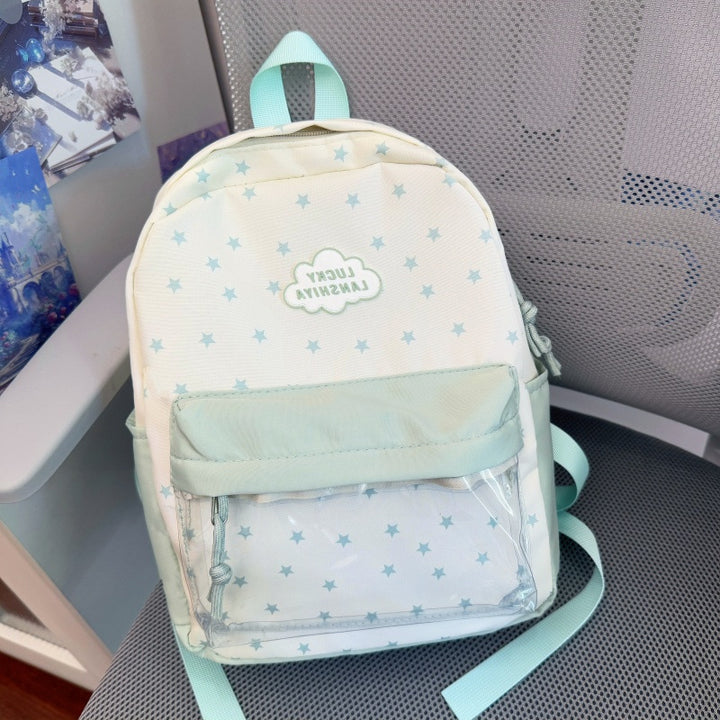 Bequemer Rucksack mit Sternmuster